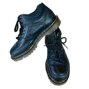 Doc Martens 2128 Black Leather Chunky Ankle Boots UK Size 8/US 10